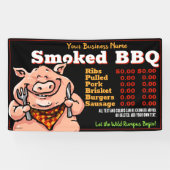 BBQ.Barbeque Menu.Pig Roast.Grill.Food Truck Spandoek (Horizontaal)