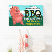 BBQ.Barbeque.pig Roast.Grill.Cookout. Spandoek (Insitu)