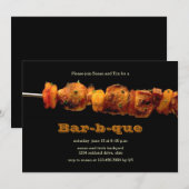 BBQ/Barbeque Uitnodiging (Voorkant / Achterkant)