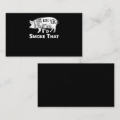 BBQ | BBQ Grill Pig Pork ID Rook dat Man geeft Klantenkaartje (Voorkant / Achterkant)