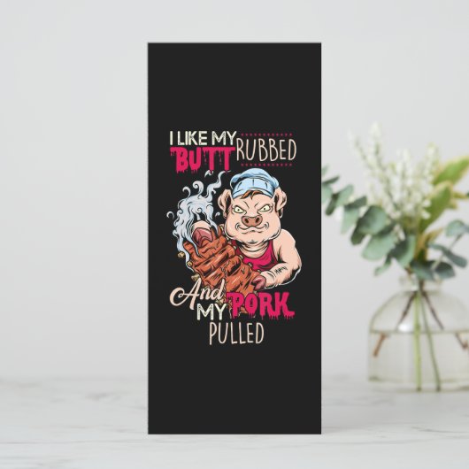 BBQ|BBQ Grillmaster like Butt Rubbed and Pork Pull Menu (Staand voorkant)