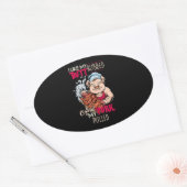 BBQ|BBQ Grillmaster like Butt Rubbed and Pork Pull Ovale Sticker (Envelop)