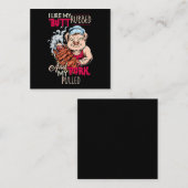 BBQ|BBQ Grillmaster like Butt Rubbed and Pork Pull Vierkante Visitekaartje (Voorkant / Achterkant)