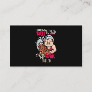 BBQ BBQ Grillmaster like Butt Rubbed and Pork Pull Visitekaartje