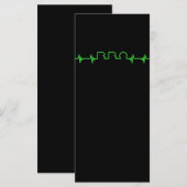 BBQ | BBQ Heartbeat Grappige BBQ Is Mijn Levenslij Menu (Voorkant / Achterkant)