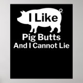 BBQ | BBQ I houdt van varkensvlekken en ik kan nie Poster (Voorkant)