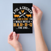 BBQ | BBQ Lover Pig Chicken Koe Walk in bar BBQ Flyer (Hand)