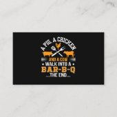 BBQ | BBQ Lover Pig Chicken Koe Walk in bar BBQ Visitekaartje (Voorkant)