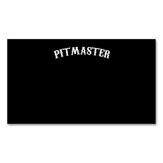 BBQ | BBQ Pitmaster Chef Dad Fars Day Magnetisch Visitekaartje (Voorkant)