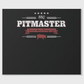 BBQ | BBQ Pitmaster Low en Slow is een manier om t Cadeaupapier (Vlak)