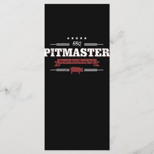 BBQ | BBQ Pitmaster Low en Slow is een manier om t Menu (Voorkant)