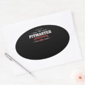 BBQ | BBQ Pitmaster Low en Slow is een manier om t Ovale Sticker (Envelop)