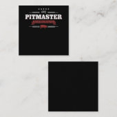 BBQ | BBQ Pitmaster Low en Slow is een manier om t Vierkante Visitekaartje (Voorkant / Achterkant)
