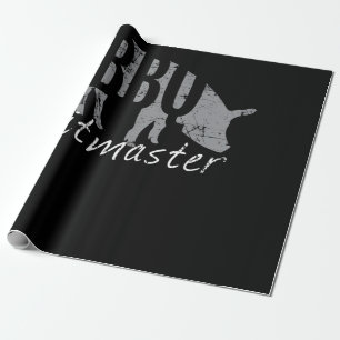 BBQ BBQ Pitmaster Pig Grilling Grill Fars Day Cadeaupapier
