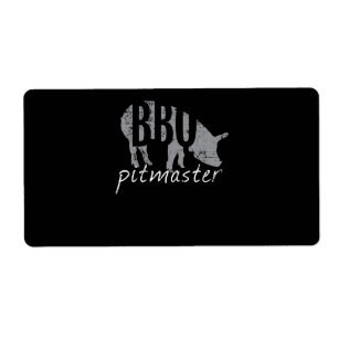 BBQ BBQ Pitmaster Pig Grilling Grill Fars Day Etiket