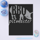 BBQ | BBQ Pitmaster Pig Grilling Grill Fars Day Flyer (Enkel)