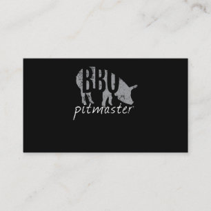 BBQ BBQ Pitmaster Pig Grilling Grill Fars Day Klantenkaartje