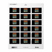 BBQ | BBQ-roker Dit is mijn Vleesroken-cadeau Etiket (Full Sheet)