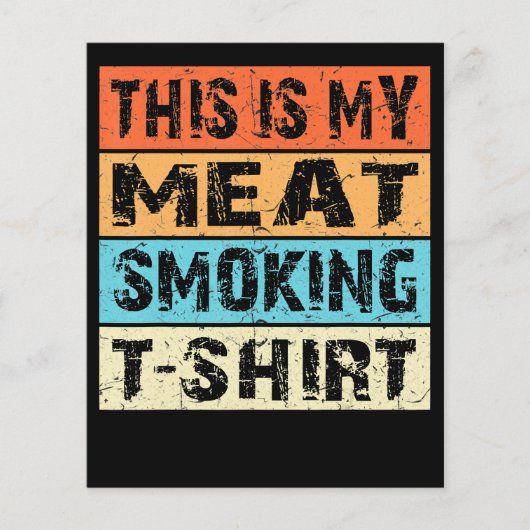 BBQ | BBQ-roker Dit is mijn Vleesroken-cadeau Flyer (Voorkant)