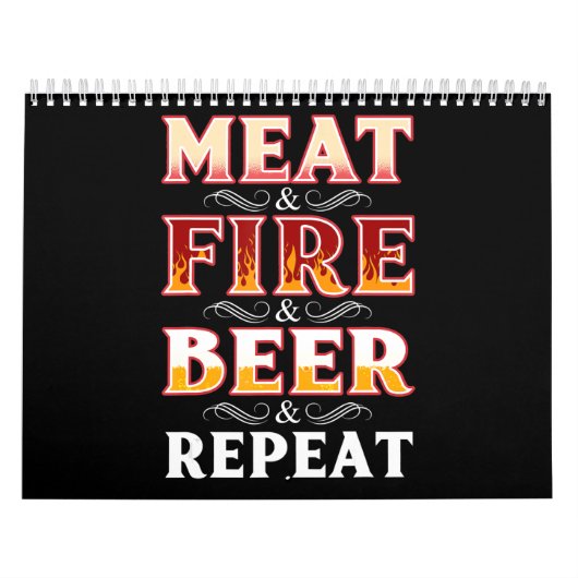 BBQ | BBQ Rooking Vuurbeerder van BBQ Grill Herhal Kalender (Hoes)