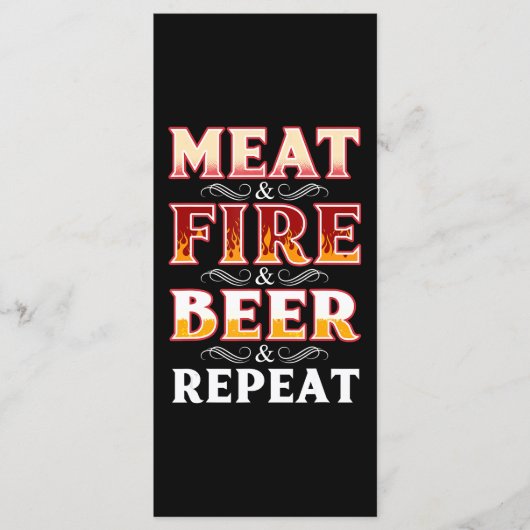 BBQ | BBQ Rooking Vuurbeerder van BBQ Grill Herhal Menu (Voorkant)