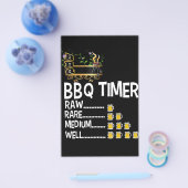 BBQ | BBQ-timer Barbecue Fun Gril Grillen Cadeau Flyer (Enkel)