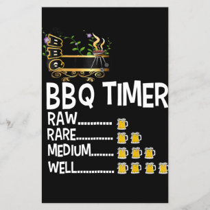 BBQ BBQ Timer Barbecue Funny Grilling Gift Flyer