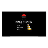 BBQ |BBQ Timer Barbecue Funny Grilling Gift Magnetisch Visitekaartje (Voorkant)
