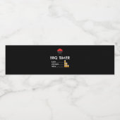 BBQ |BBQ Timer Barbecue Funny Grilling Gift Waterfles Etiket (Enkel label)