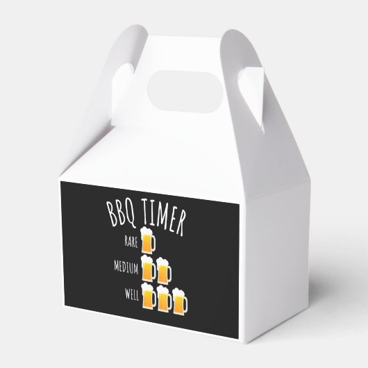BBQ | BBQ Timer Beer Drink Funny Grilling Bedankdoosjes (Voorkant Zijde)
