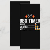 BBQ | BBQ Timer Drink Grilling Grill Beer Menu (Voorkant / Achterkant)