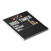 BBQ | BBQ Timer Drink Grilling Grill Beer Notitieblok (Schuin)