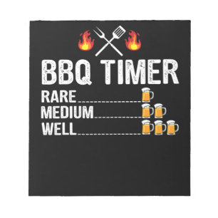 BBQ   BBQ Timer Drink Grilling Grill Beer Notitieblok