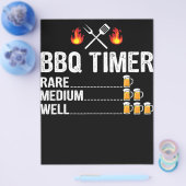 BBQ | BBQ-timer Drinken Grillen Grill Bier Flyer (Enkel)