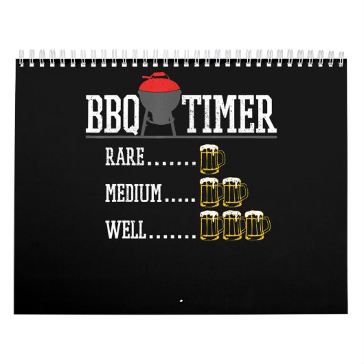 BBQ | BBQ Timer Funny Beer Steak Grilling Grill Kalender (Hoes)