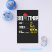 BBQ | BBQ-timer Grappig bier Steak Grillen Grill Flyer (Enkel)