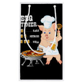 BBQ | BBQ Timer Pig Grill Barbecue Beer Lover Mann Klein Cadeauzakje (Voorkant)