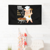 BBQ | BBQ Timer Pig Grill Barbecue Beer Lover Mann Spandoek (Insitu)