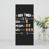 BBQ | BBQ Timer Rare Medium Well Beer Drinker Menu (Staand voorkant)