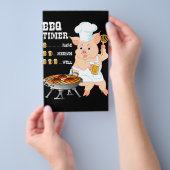 BBQ | BBQ-timer Varken Grill Barbecue Bierliefhebb Flyer (Hand)