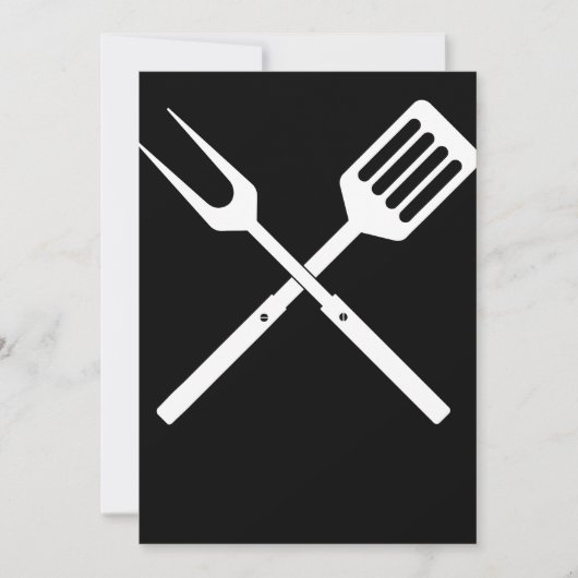 BBQ | BBQ Utils nieuwigheids BBQ Grill Tools Feestdagenkaart (Voorkant)