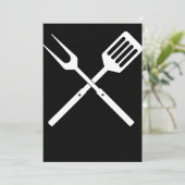 BBQ | BBQ Utils nieuwigheids BBQ Grill Tools Feestdagenkaart (Staand voorkant)