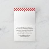 BBQ bedankt opmerking, baby q baby shower (Binnen)