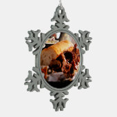 BBQ Beef Brisket Sandwich Tin Sneeuwvlok Ornament (Links)