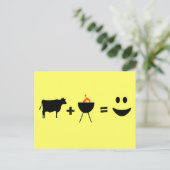 BBQ Beef Happy Briefkaart (Staand voorkant)