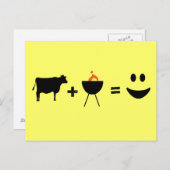 BBQ Beef Happy Briefkaart (Voorkant / Achterkant)