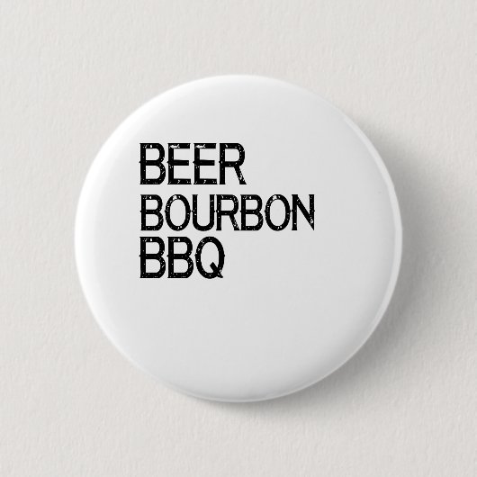BBQ Beer Bourbon Ronde Button 5,7 Cm (Voorkant)