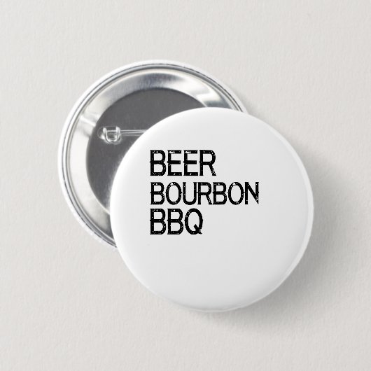 BBQ Beer Bourbon Ronde Button 5,7 Cm (Voorkant /achterkant)
