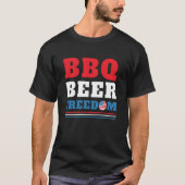 BBQ BEER FREEDOM - 4 JULI T-SHIRT (Voorkant)
