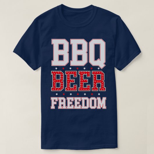 BBQ BEER FREEDOM 9 T-SHIRT (Design voorkant)